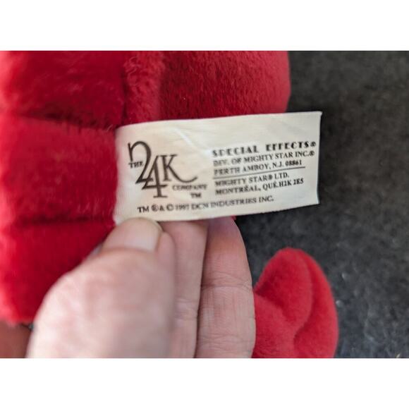 24K BEANIE BOPPERS "CRUSTY THE CRAB" 1997 PLUSH SPECIAL EFFECTS STUFFED ANIMAL - Picture 2 of 7